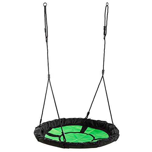 Swing-N-Slide NE 4630 Nest Swing Outdoor Swing with 40" Diameter, Green & Black