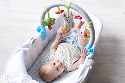 Taf Toys Musical Arch | Best for Infant and Toddlersâ That Fits to Stroller & Pram, Activity Bar with Hanging Musical Owl Toy, Easier Outdoors and Easier Parenting, Keeps Your Baby Happy, Ideal Gift