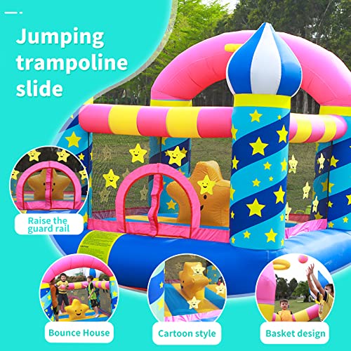 doctor dolphin Inflatable Bouncer Toddler Bounce House for Birthday Party with Air Blower