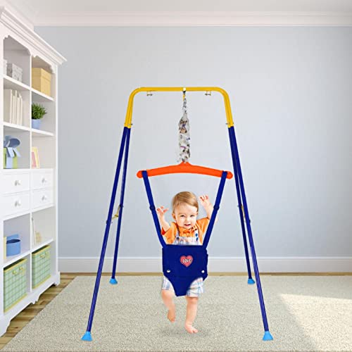 Baby Door Way Jumpers, Playful Parade Door Jumper, Light Weighted Kid Swing with Clips, Door Jumper Swing and Bouncers for Babies, Walking Harness Function, Girls and Boys