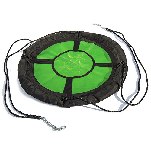 Swing-N-Slide NE 4630 Nest Swing Outdoor Swing with 40" Diameter, Green & Black