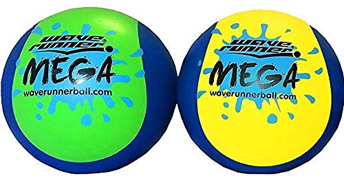 Wave Runner Mega Ball #1 Water Ball for Skipping and Bouncing The Perfect Pool Ball and Ocean Ball (2-Pack)