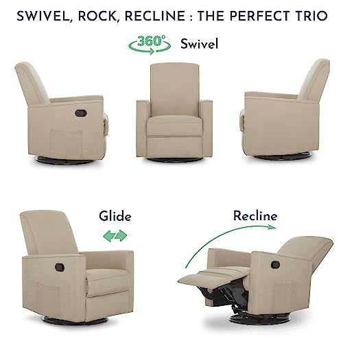 Evolur Raleigh Basic Glider |Recliner| Rocker, Fawn