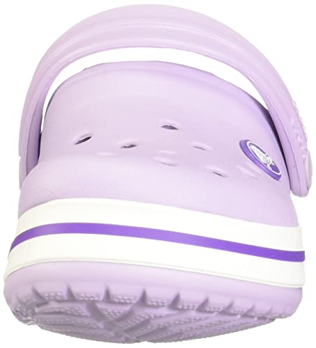 Crocs Kids' Crocband Clog, lavender/neon purple, 7 M US Toddler