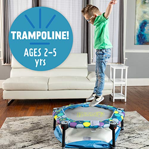 Eezy Peezy 3 in 1 Folding Ball Pit & Bouncer - Ball Pit Tent & Trampoline with Handle - Ages 10 Months to 5 Years