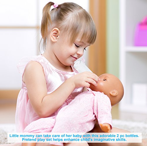 Click N' Play Magic Disappearing Milk and Juice Bottles for Baby Dolls