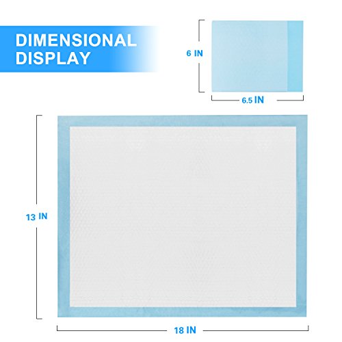 Disposable Changing Pads Mats, Soft and Waterproof Leak-Proof Breathable Disposable Underpads for Baby (18Lx13W,25Pads)