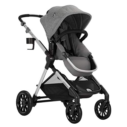 Evenflo Pivot Xpand, Modular Baby Stroller with Compact Folding design, Converts to Double Stroller (additional toddler seat not included), Percheron Gray