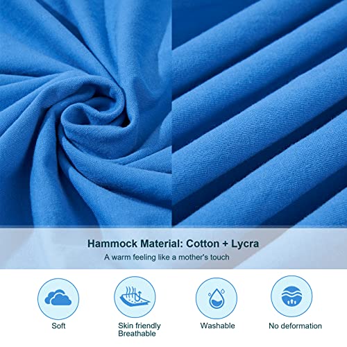 TOPARCHERY Indoor Therapy Swing for Kids Child and Teens w/More Special Needs, Cuddle Hammock Ideal for Autism, ADHD, Aspergers and Sensory Integration Snuggle Swing Hammocks (Blue)