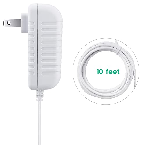 YEAOI 5V DuetSoothe Power Cord for Graco Simple Sway - 6V Snugapuppy Charger Replacement for Fisher Price, Ingenuity Swing, 10 ft, White
