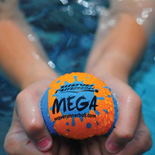 Wave Runner Mega Ball #1 Water Ball for Skipping and Bouncing The Perfect Pool Ball and Ocean Ball (2-Pack)