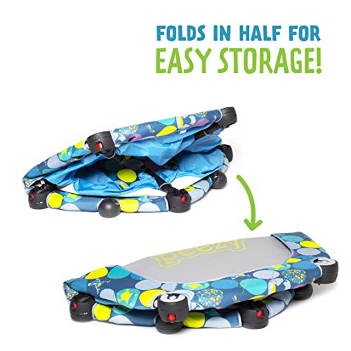 Eezy Peezy 3 in 1 Folding Ball Pit & Bouncer - Ball Pit Tent & Trampoline with Handle - Ages 10 Months to 5 Years