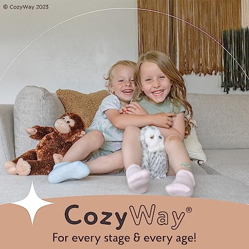 CozyWay Baby Anti Slip Crew Socks 12 Pack with Grips for Toddlers Little Boys Girls Infants Kids Non Skid Sox