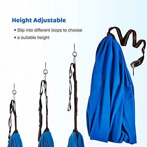 TOPARCHERY Indoor Therapy Swing for Kids Child and Teens w/More Special Needs, Cuddle Hammock Ideal for Autism, ADHD, Aspergers and Sensory Integration Snuggle Swing Hammocks (Blue)