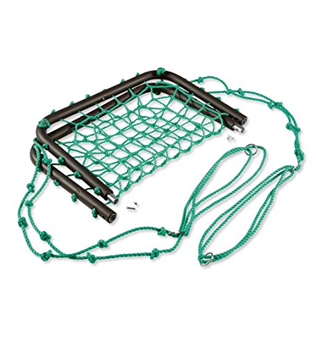 Deluxe Platform Hanging Tree Swing for Yard or Playground, Webbed Nylon Rope Mat and Padded Steel Frame, Multiple Kids 40 L x 30 W