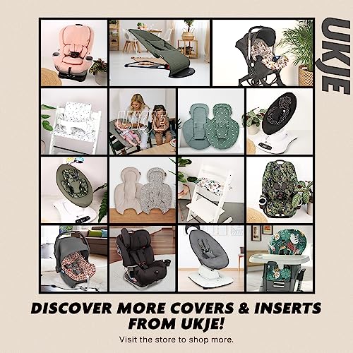 Ukje Baby Rocker Cover- Cover for Old Model 4moms mamaRoo 4- 4moms Mamaroo 4 Seat Cover- Baby Swing Cover- Compatible Cover Over The 4moms Mamaroo 4 Swing and Rockaroo Bouncer- Pink Flowers