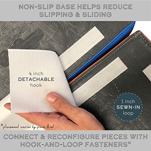 FDP-12365-BLRD SoftScape Playtime Step and Slide Climber for Infants and Toddlers, Colorful Beginner Soft Foam Structure for Indoor Active Play, Crawling, Climbing, Sliding (2-Piece Set) - Blue/Red