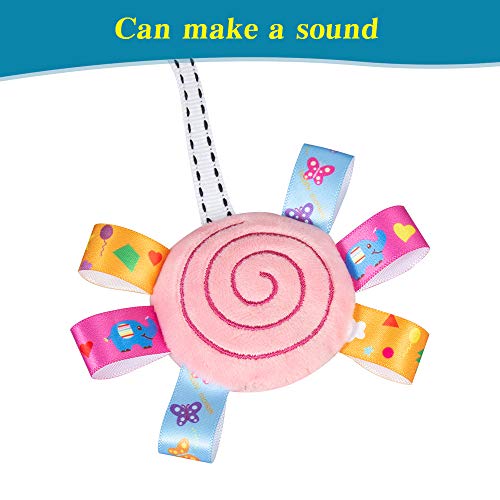 caterbee Travel Arch Stroller Toys for Infant & Toddlers, Baby Crib Accessory & Pram Activity Bar Toy for Senses and Motor Skills Development Indoor and Outdoor (Elephant)