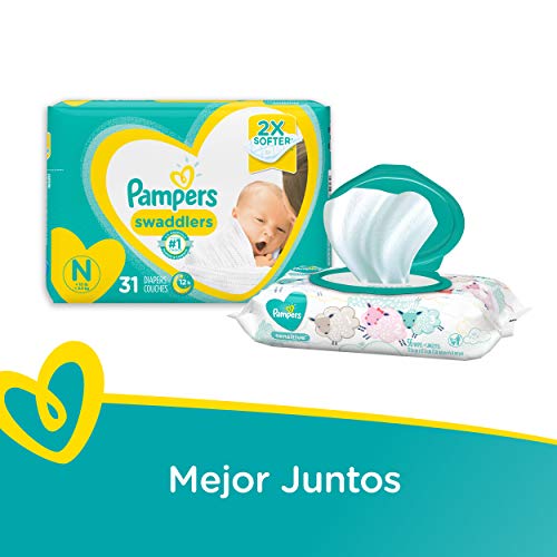 Diapers Newborn/Size 0 (< 10 lb), 120 Count - Pampers Swaddlers Disposable Baby Diapers, Giant Pack
