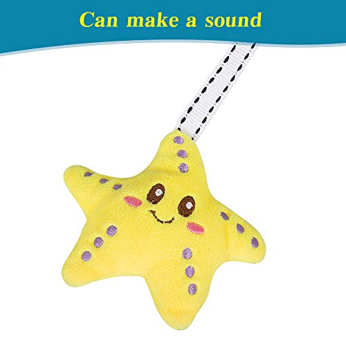 caterbee Travel Arch Stroller Toys for Infant & Toddlers, Baby Crib Accessory & Pram Activity Bar Toy for Senses and Motor Skills Development Indoor and Outdoor (Elephant)