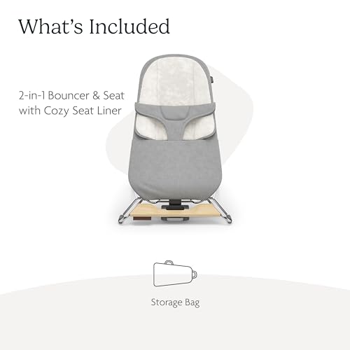 UPPAbaby Mira 2-in-1 Bouncer + Seat, Stella Grey