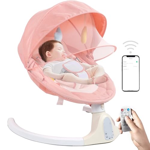 Electric Baby Swing & Bouncer with Bluetooth & Remote