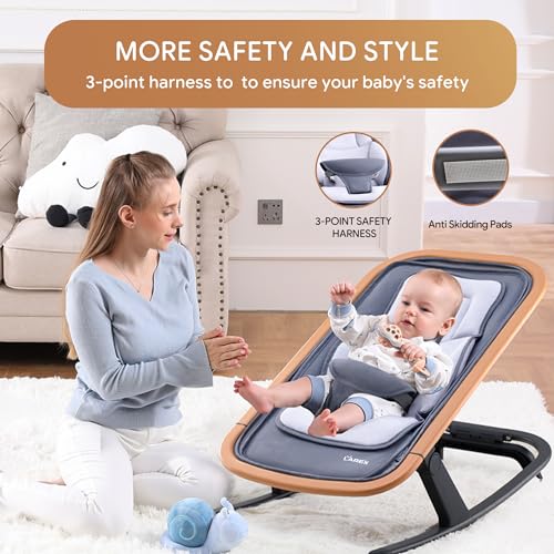 LAREX Portable Baby Bouncer Seat, Ergonomic Design