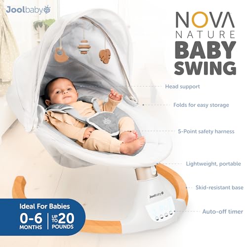 Nova Nature Wooden Baby Swing with Bluetooth Music