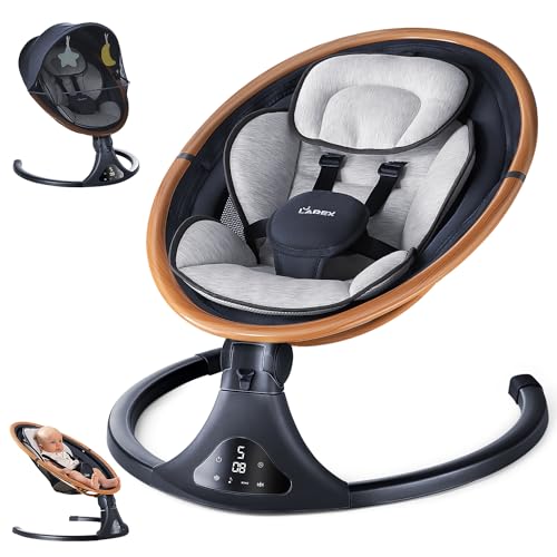 Electric Bluetooth Baby Swing with Remote-Control, 5 Speeds