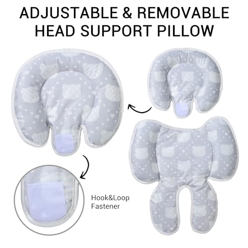 E1F1NN DOT Baby Car Seat Head Support Pillow