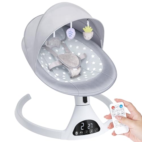 Omzer Electric Baby Swing with Bluetooth Speaker & Timer