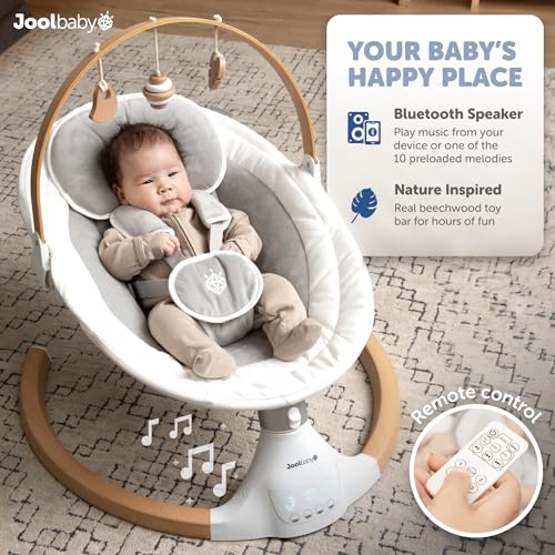 Nova Nature Wooden Baby Swing with Bluetooth Music