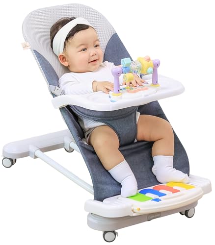 4-in-1 Portable Baby Bouncer Seat with Removable Wheels