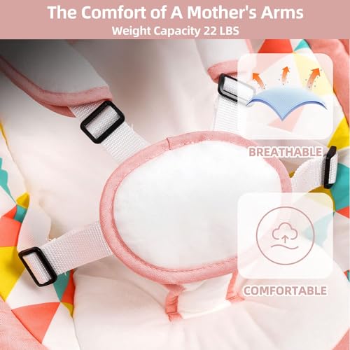 Electric Baby Swing & Bouncer with Bluetooth & Remote