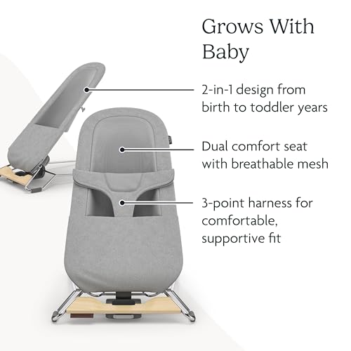 UPPAbaby Mira 2-in-1 Bouncer + Seat, Stella Grey
