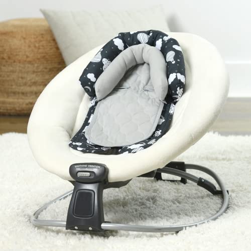 Travel Bug Baby & Toddler 2-in-1 Head Support Duo Head Support for Car Seats, Strollers & Bouncers, (Balloons)