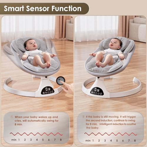 Exclusive App & Bluetooth Electric Baby Swing, Sensor+Timing