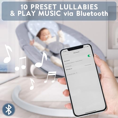 Omzer Electric Baby Swing with Bluetooth Speaker & Timer