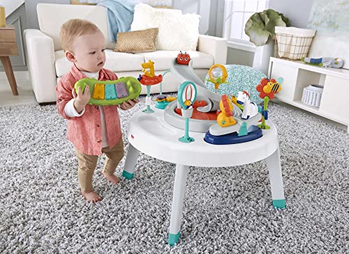 Fisher-Price 2-in-1 Sit-to-Stand Activity Center, Spin 'n Play Safari