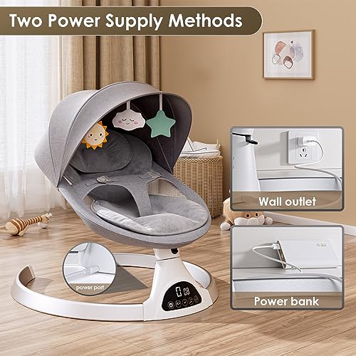 Exclusive App & Bluetooth Electric Baby Swing, Sensor+Timing