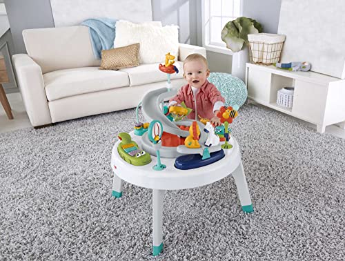 Fisher-Price 2-in-1 Sit-to-Stand Activity Center, Spin 'n Play Safari