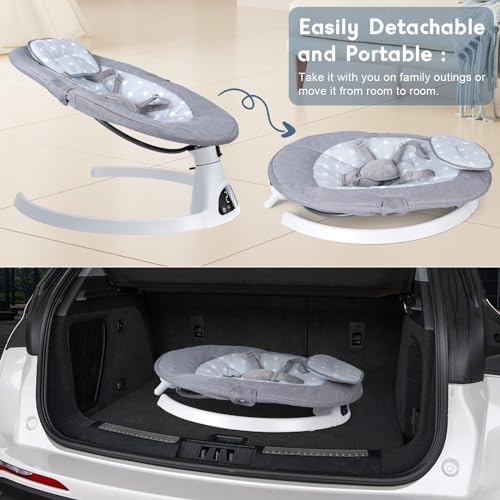 Omzer Electric Baby Swing with Bluetooth Speaker & Timer