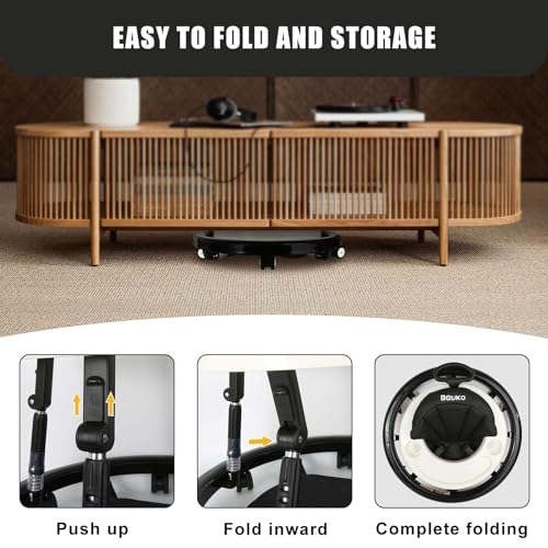 Adjustable 10-Gear Baby Walker with Shockproof Wheels