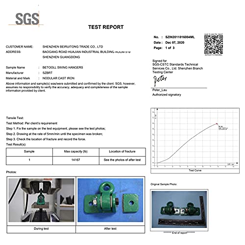 BETOOLL 2400 lb Capacity Heavy Duty Swing Hangers for Wooden Sets Playground Porch Indoor Outdoor & Hanging Snap Hooks Green (2pcs)
