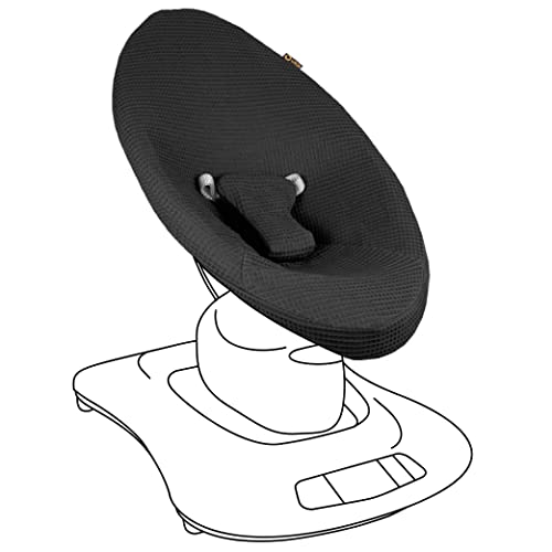UKJE | Cover for Old Model 4moms mamaRoo 4 Baby Swing & Old Model rockaRoo | Black | Handmade in Europe | Compatible with mamaRoo Swing, 4 Mom mamaRoo Baby Swing, mamaRoo Cover for Baby Rocker