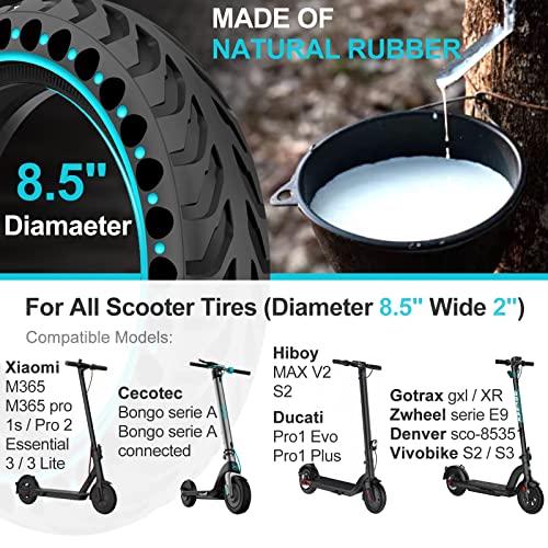 8.5" Solid Tyres for Electric Scooters (2-Pack)