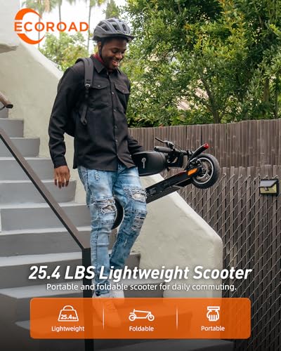 ECOROAD EC6 Electric Scooter, 350W Motor, 19 MPH