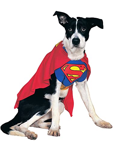 Superman Costume for Pets with Classic Arms