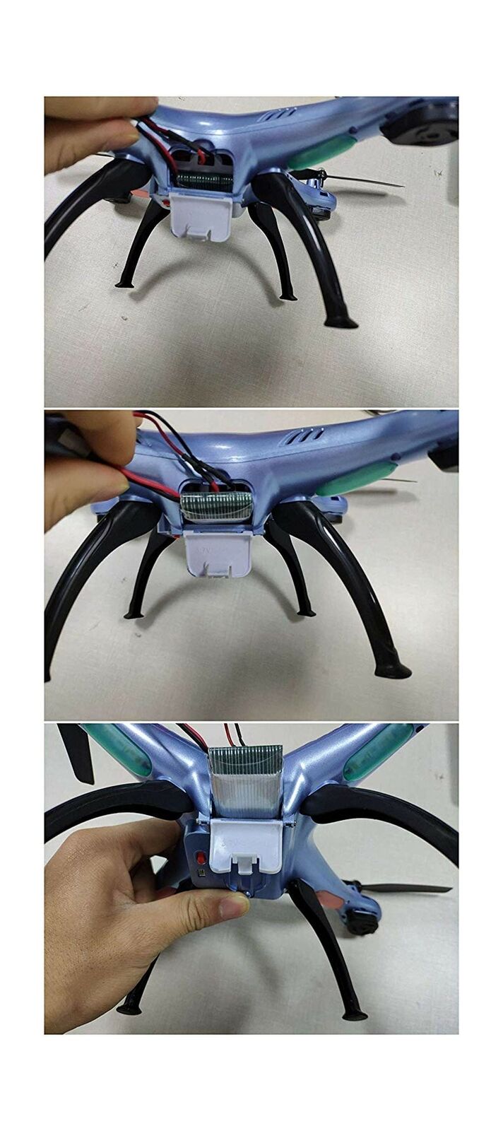 Fytoo 5-Pack 1200mAh Li-Polymer Drone Batteries & Charger