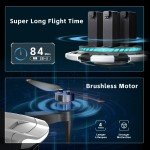 Long-Lasting Brushless Motor Drone with 84 Minutes Flight